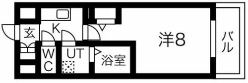 アルグラッド福島SOUTH【4階】の間取り