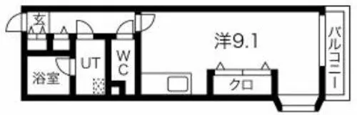 アルグラッド野田駅前【2階】の間取り
