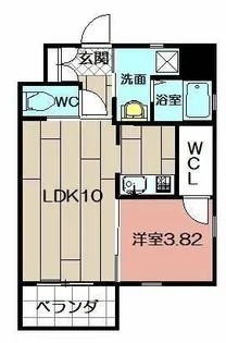 Studie TOBIHATA【2階】の間取り