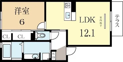 ツカト【1階】の間取り