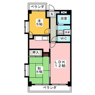 シェール塩田【2階】の間取り