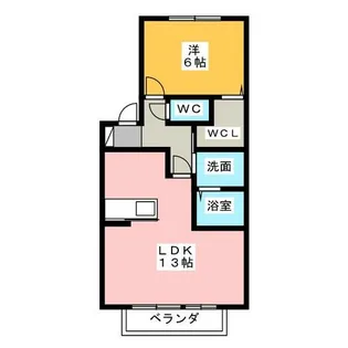 ヴェール ちい【2階】の間取り