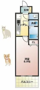 スプランディッド京橋EAST【10階】の間取り