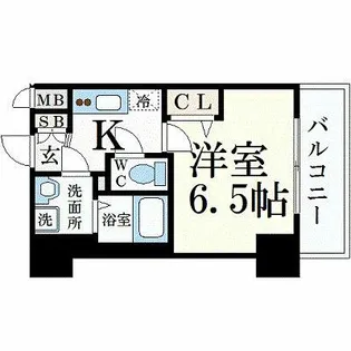 ララプレイス ザ・京橋ステラ【5階】の間取り