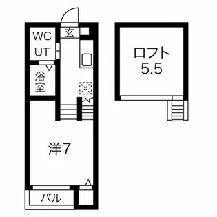 エスパス リブレ【203号室】の間取り