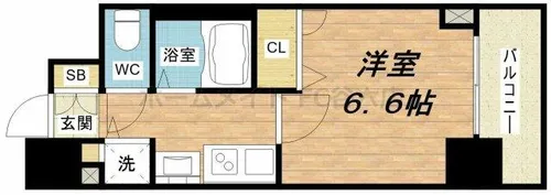 1Kの間取り画像