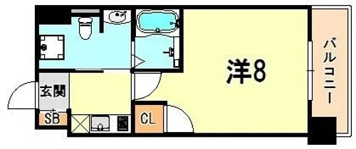 アーバングリーン兵庫ステーションフロント【8階】の間取り