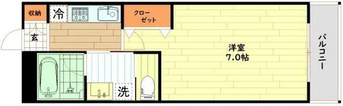 KTIレジデンス姫島Ⅱ【3階】の間取り