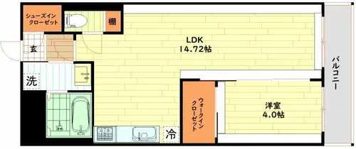LEGALAND+猫MIYAKOJIMA【8階】の間取り