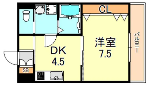 PARKS大久保【3階】の間取り