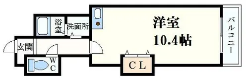 大栄・姫路北条レジデンス【5階】の間取り