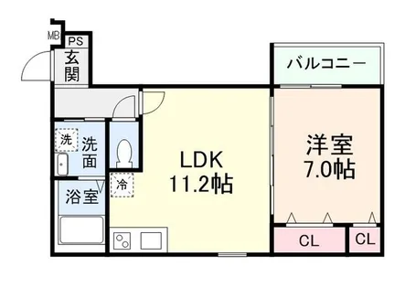 大阪府大阪市都島区大東町3丁目【アパート】の間取り