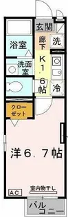 セジュール西代Ⅰ【2階】の間取り