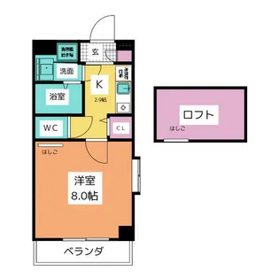 ラシュレ日光【5階】の間取り