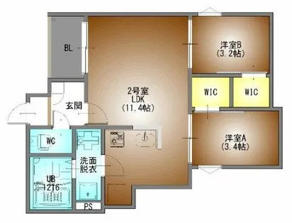 REGALEST serene鶴舞【1階】の間取り