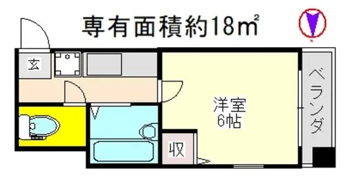河村ビル【3階】の間取り