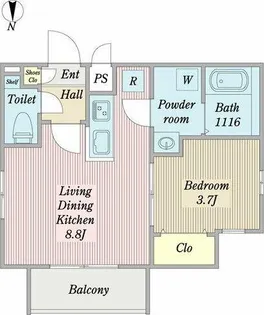 リスケリア向島【1階】の間取り