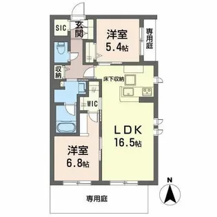 ShaMaison Rino【101号室】の間取り