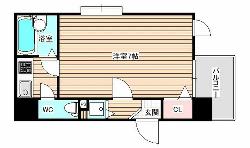 ディナスティ福島【6階】の間取り