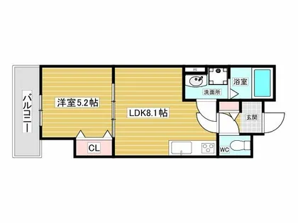 クリエオーレ福町Ⅱ【2階】の間取り