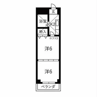 桜マンション【9階】の間取り