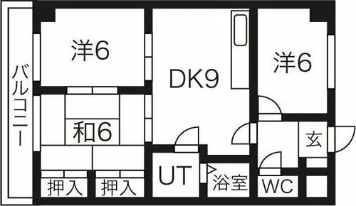 ジュネコキアージュ桜山【3階】の間取り
