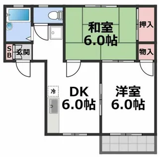 メゾン・ミモザ【2階】の間取り