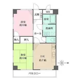 本山レジデンス【2階】の間取り