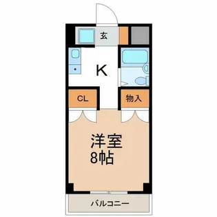 メゾンオカダ【3階】の間取り