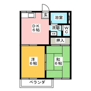 タウニー春日【2階】の間取り