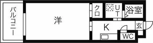 HIBINO RISE (日比野ライズ)【6階】の間取り