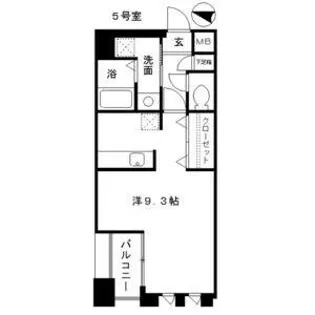 アンナマリー ミズホ【5階】の間取り