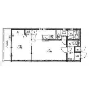 アメニティ金山【2階】の間取り
