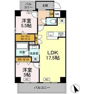 サンラモン本山Ⅲ【3階】の間取り
