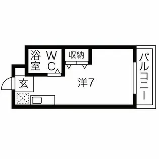 シティホームズ針中野パートⅡ【2階】の間取り