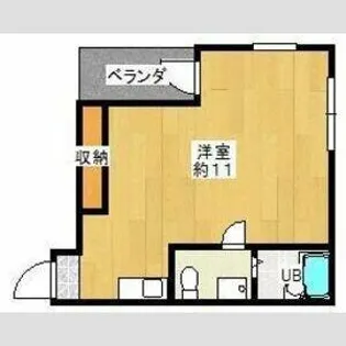 ホワイトハウス公園前【602号室】の間取り