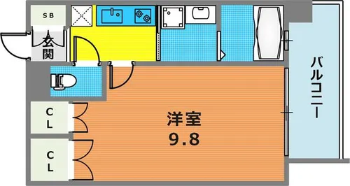 アルファレガロ神戸ウエスト【1101号室】の間取り