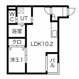WARREN NAKASHIOTAⅥ【3階】の間取り