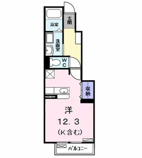 パークサイド二番【1階】の間取り