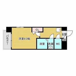 リッツ新大阪【2階】の間取り