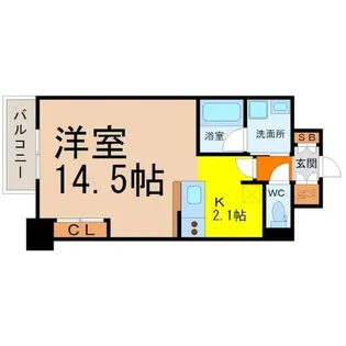 グラヴィス鶴舞【7階】の間取り