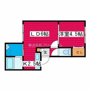 メリードーム月寒【3階】の間取り