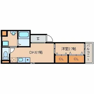 KTIレジデンス武庫川2【2階】の間取り