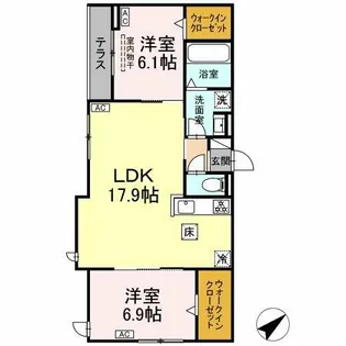D-avance柱 Ⅱ【1階】の間取り