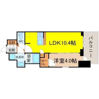 プレサンス ロジェ 車道駅前SOUTH【13階】の間取り