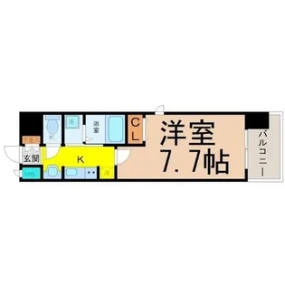 ブルームライフ黒川【8階】の間取り