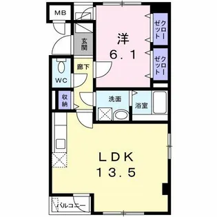 コンフォート A・N【4階】の間取り