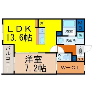 BRIGHT SQUARE(ブライトスクエア)【1階】の間取り