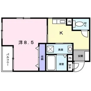 ブリック メゾン 金剛【205号室】の間取り