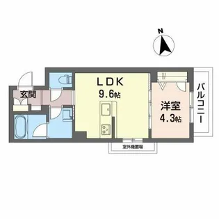 シャーメゾン グレイスドムス【3階】の間取り